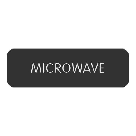 Blue SeaLarge Format Label - "Microwave" - 8063-0318