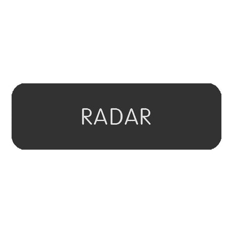 Blue SeaLarge Format Label - "Radar" - 8063-0349