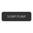 Blue SeaLarge Format Label - "Sump Pump" - 8063-0410
