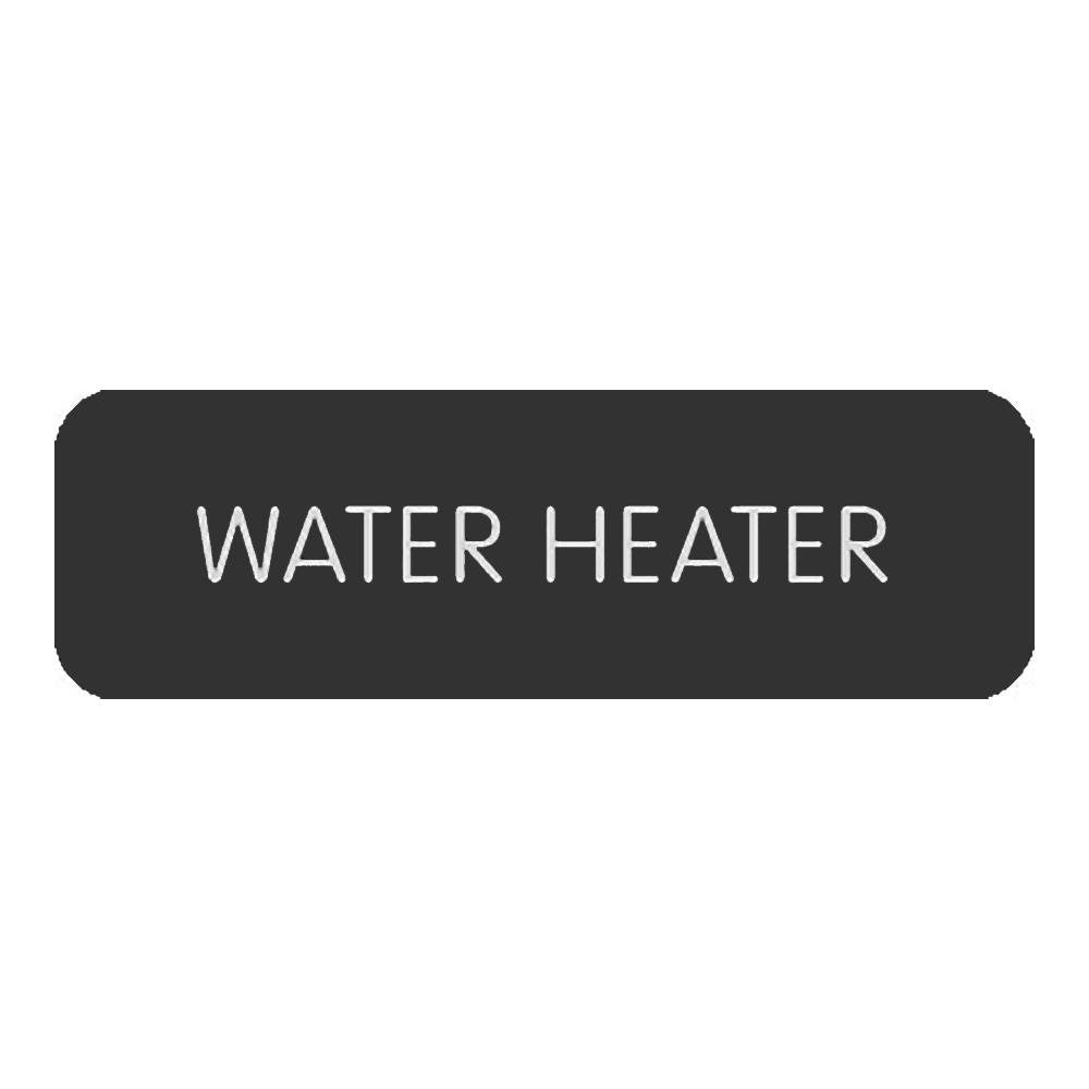 Blue SeaLarge Format Label - "Water Heater" - 8063-0438