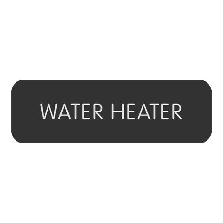 Blue SeaLarge Format Label - "Water Heater" - 8063-0438