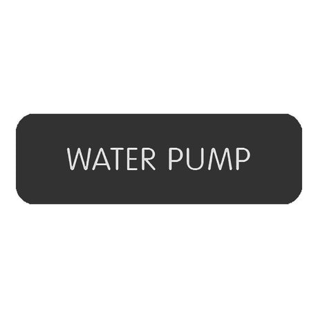 Blue SeaLarge Format Label - "Water Pump" - 8063-0442