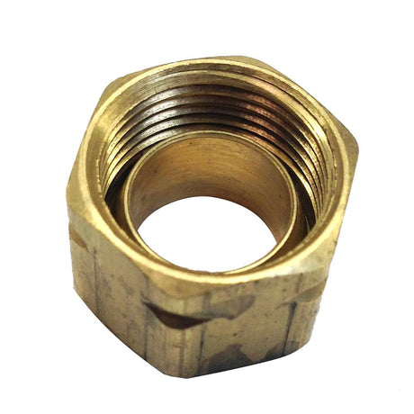Uflex - Brass Compression Nut with Sleeve #61CA-6 - 71004K