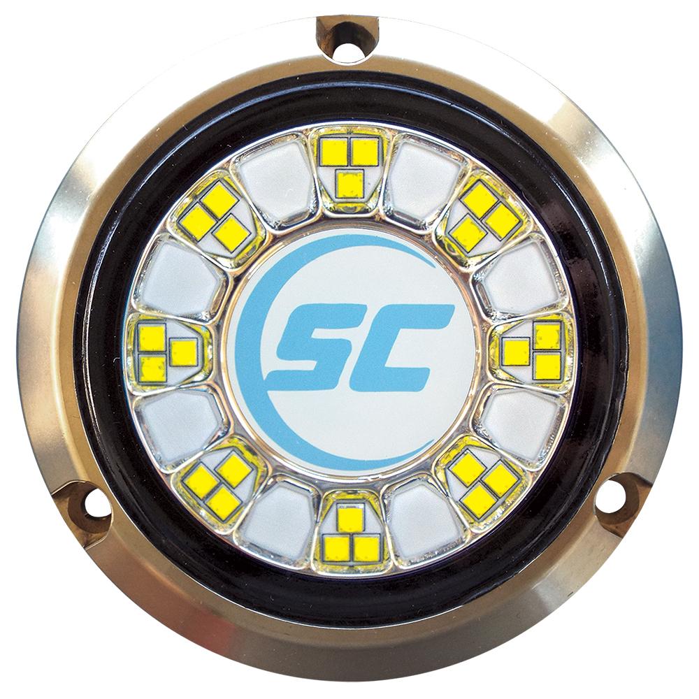 Shadow-Caster SCR-24 Bronze Underwater Light - 24 LEDs - Bimini Blue/Great White - SCR-24-BW-BZ-10