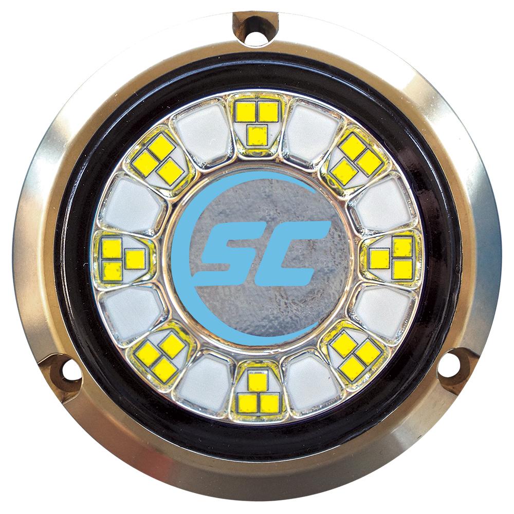 Shadow-Caster SCR-24 Bronze Underwater Light - 24 LEDs - Bimini Blue - SCR-24-BB-BZ-10