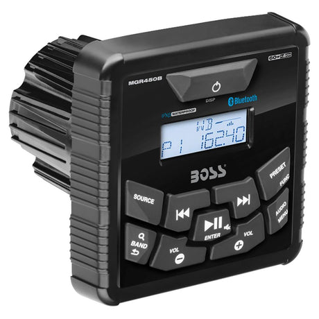 Boss Audio - MGR450B In-Dash Marine Gauge Digital Media Bluetooth Audio Streaming AM/FM Receiver - MGR450B