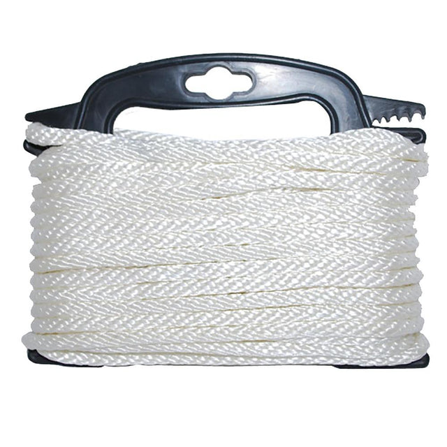Attwood Braided Nylon Rope - 3/16" x 100' - White - 117553-7