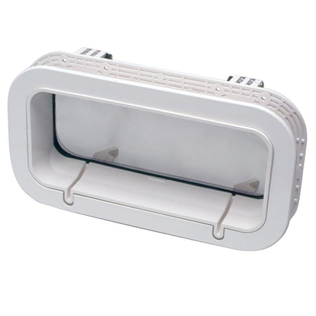 Beckson Drain Port - 4" x 14" x 1"- Depth - White/Clear - PO414DWC-10