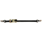 CargoBuckle Ratchet Strap Tie-Down w/Double J-Hooks  Keeper - 1" x 12 - F14060