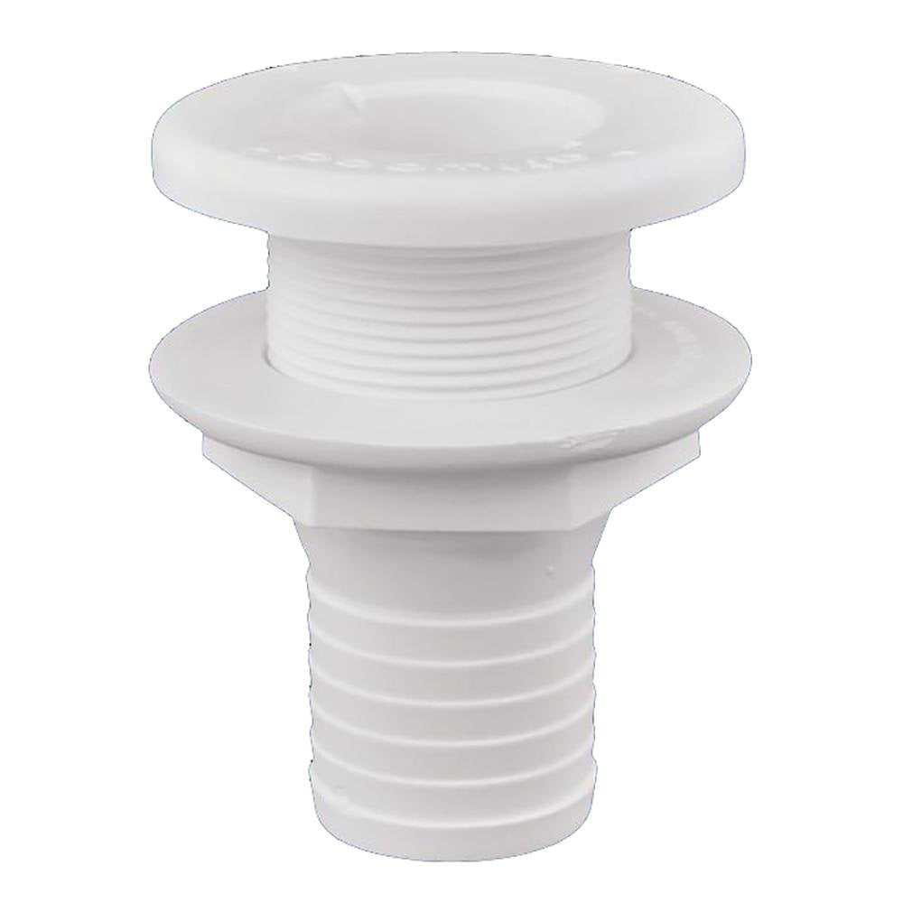 Attwood Plastic Thru-Hull Fitting - 1-1/2" - White - 3875-3