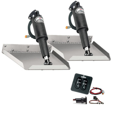 Lenco 9" x 9" Edgemount Trim Tab Kit w/Standard Tactile Switch Kit 12V - TT9X9E