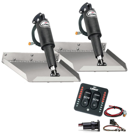 Lenco 9" x 9" Edgemount Trim Tab Kit w/LED Indicator Switch Kit 12V - TT9X9EI