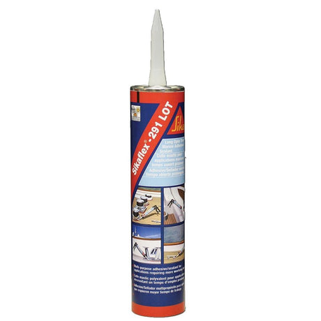 Sika Sikaflex 291 LOT Slow Cure Adhesive Sealant 10.3oz(300ml) Cartridge - White - 90925