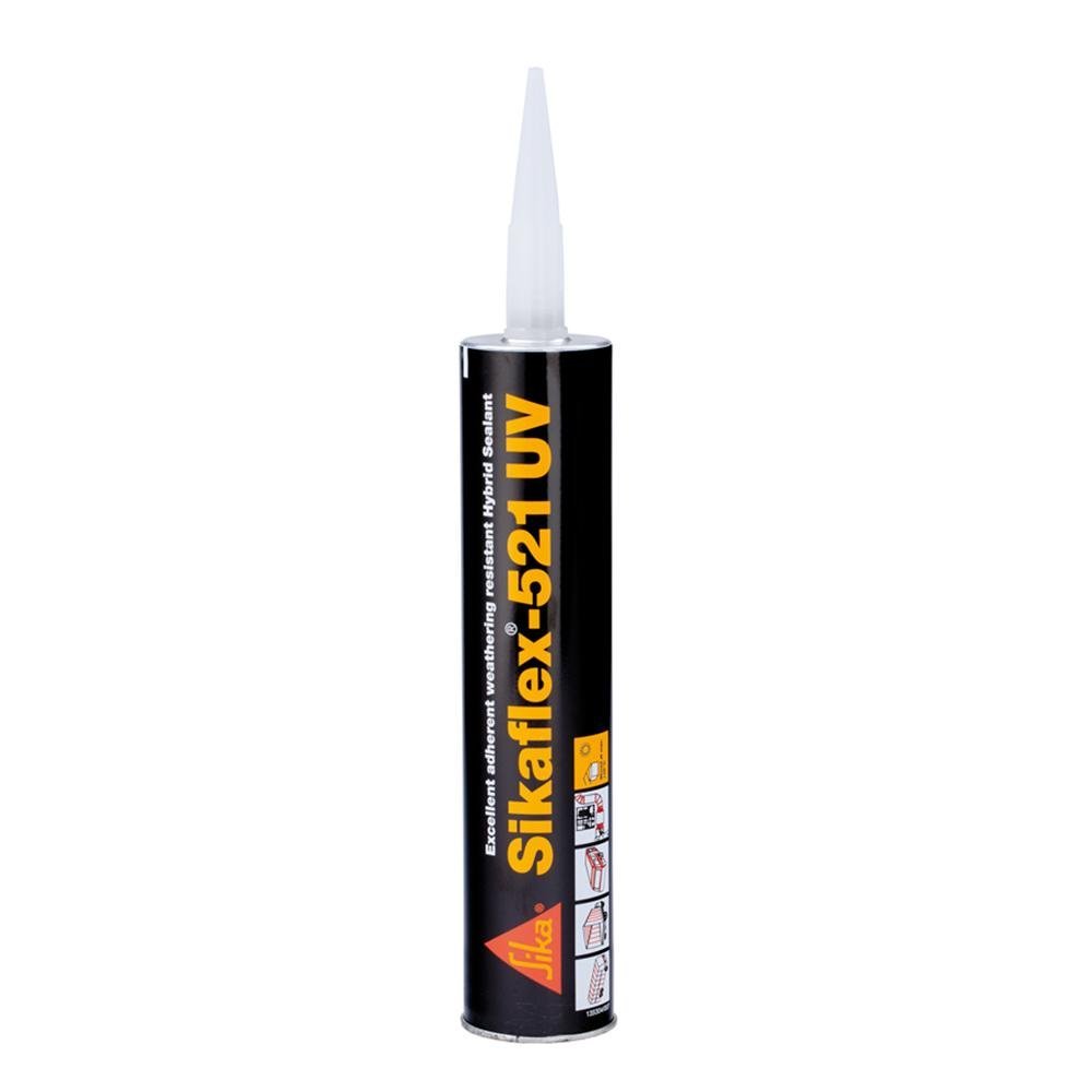 Sika Sikaflex 521UV UV Resistant LM Polyurethane Sealant - 10.3oz(300ml) Cartridge - White - 106096