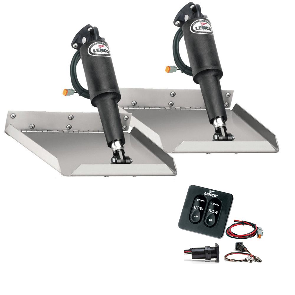 Lenco 12" x 9" Edgemount Kit w/Standard Tactile Switch Kit 12V - TT12X9E