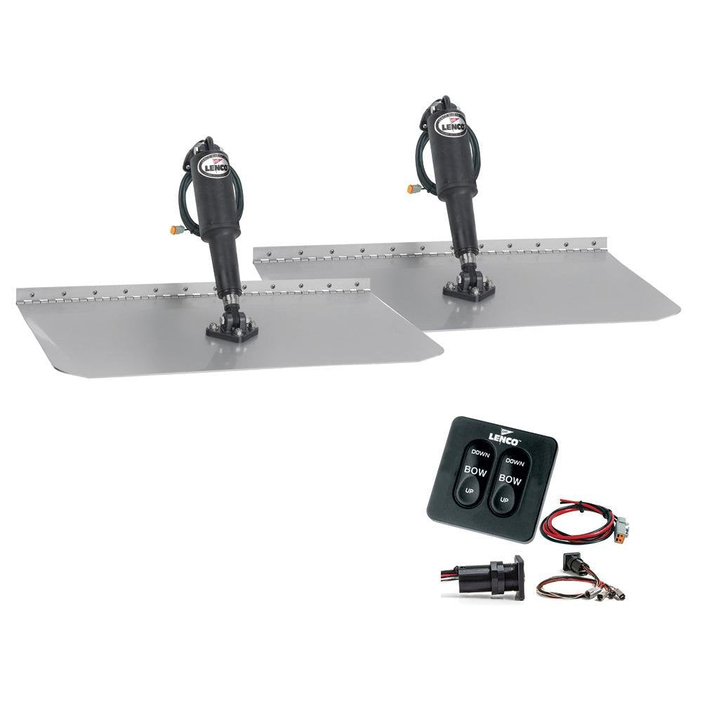 Lenco 12"x12" Standard Trim Tab Kit w/Standard Integrated Switch 12V - 15105-102