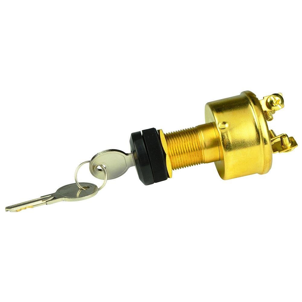 BEP 4-Position Brass Ignition Switch - Accessory/OFF/Ignition  Accessory/Start - 1001609