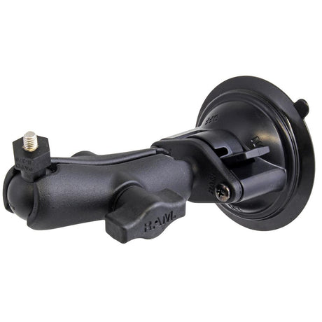 RAM Mount - Suction Cup Mount with 1" Ball, including M6 X 30 SS HEX Head Bolt, for Raymarine Dragonfly-4/5 & WiFish Devices - RAM-B-224-1-379-M616U