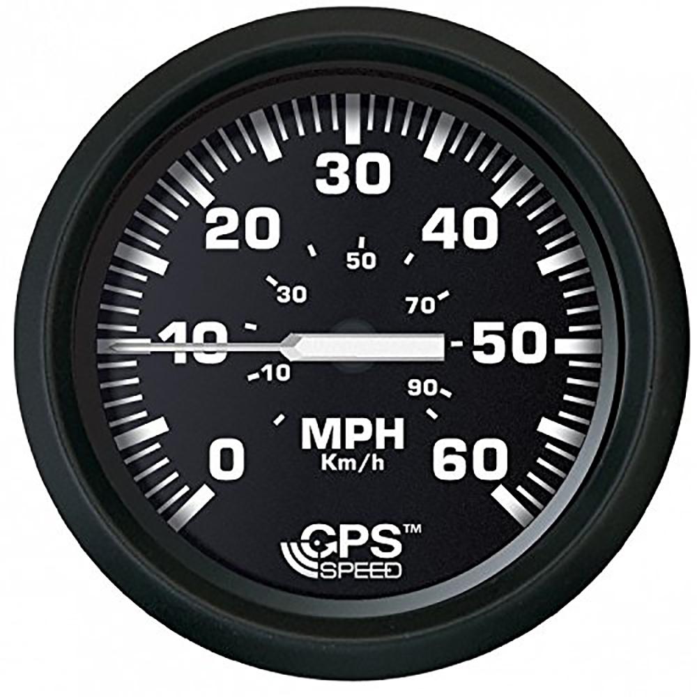 Faria Euro Black 4" Speedometer 60MPH -GPS - 32816