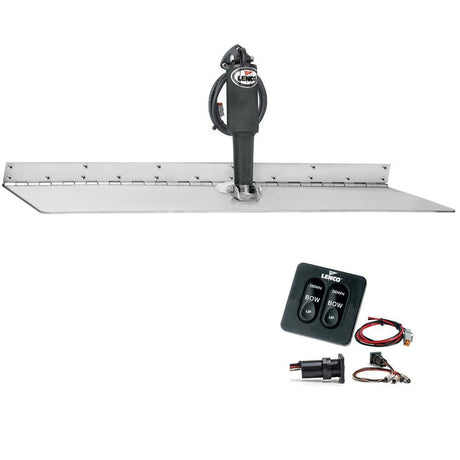 Lenco 12" x 18" Super Strong Trim Tab Kit w/Standard Tactile Switch Kit 12V - TT12X18SS