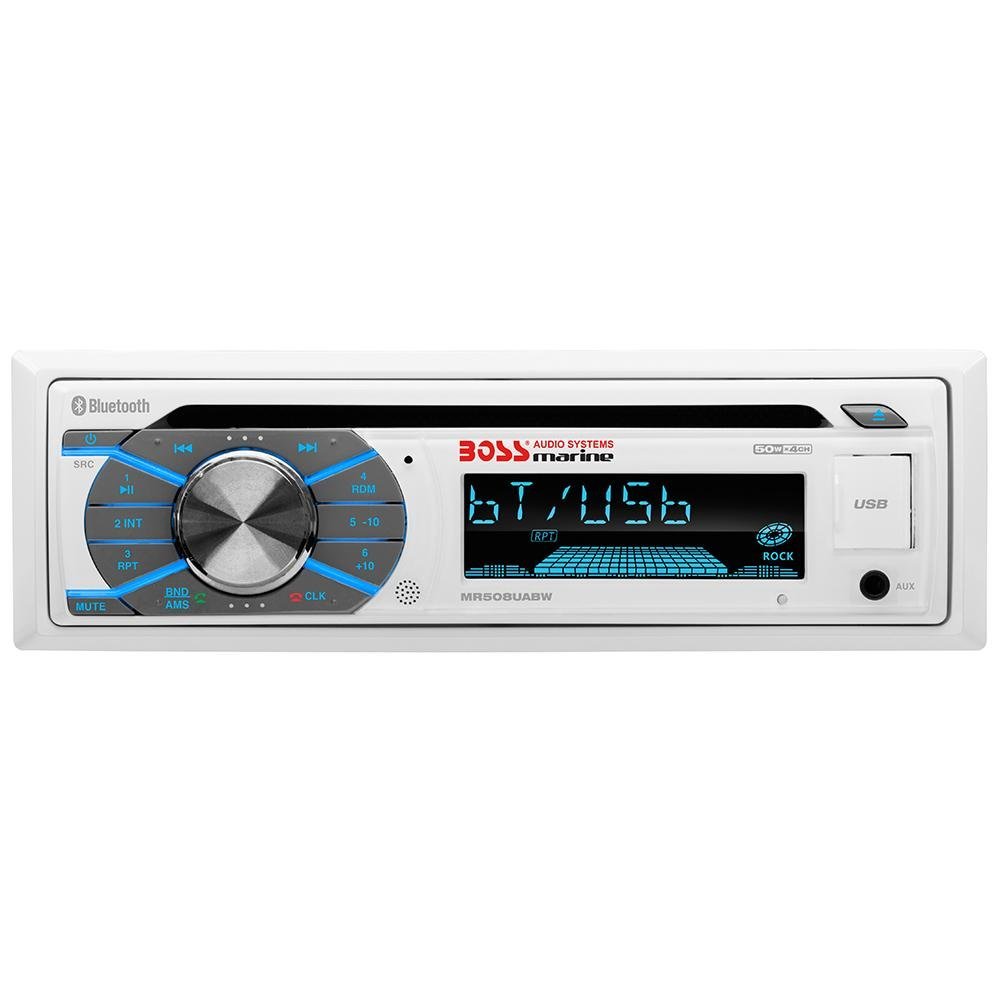 Boss Audio - MR508UABW Single-DIN CD/USB/SD/MP3/WMA/AM/FM Receiver with Bluetooth - MR508UABW