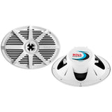 Boss Audio - MR692W 6" x 9" 2-Way 350W Marine Full Range Speaker - White - Pair - MR692W