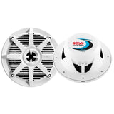 Boss Audio - MR62W 6.5" 2-Way 200W Marine Full Range Speaker - White - Pair - MR62W