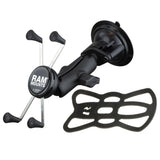 RAM Mount - Twist-Lock Suction Cup Mount with Universal X-Grip Large Phone/Phablet Cradle - RAM-B-166-UN10U