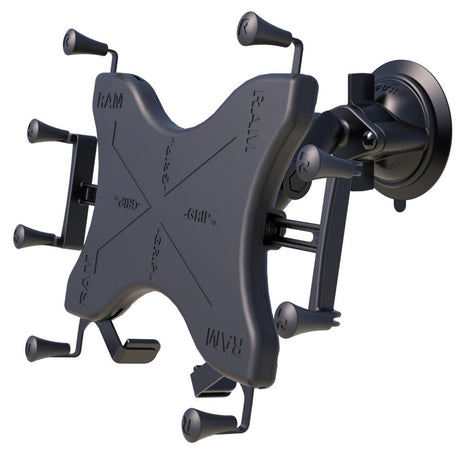 RAM Mount - Twist-Lock Suction Cup Mount w/Universal X-Grip Cradle for 12" Large Tablets - RAM-B-166-UN11U