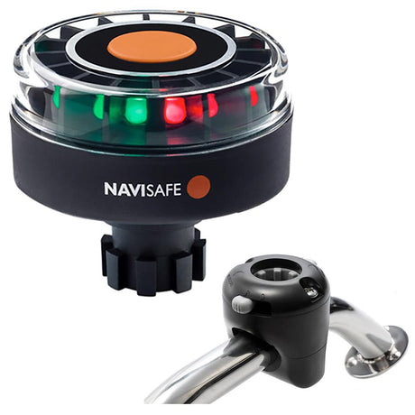 Navisafe Navilight Tricolor 2NM w/Navibolt Base  Rail Mount - Black - 342KIT