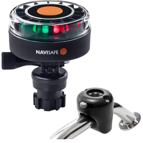 Navisafe Navilight 2NM Tricolor w/Navimount Base  Rail Mount - Black - 340KIT