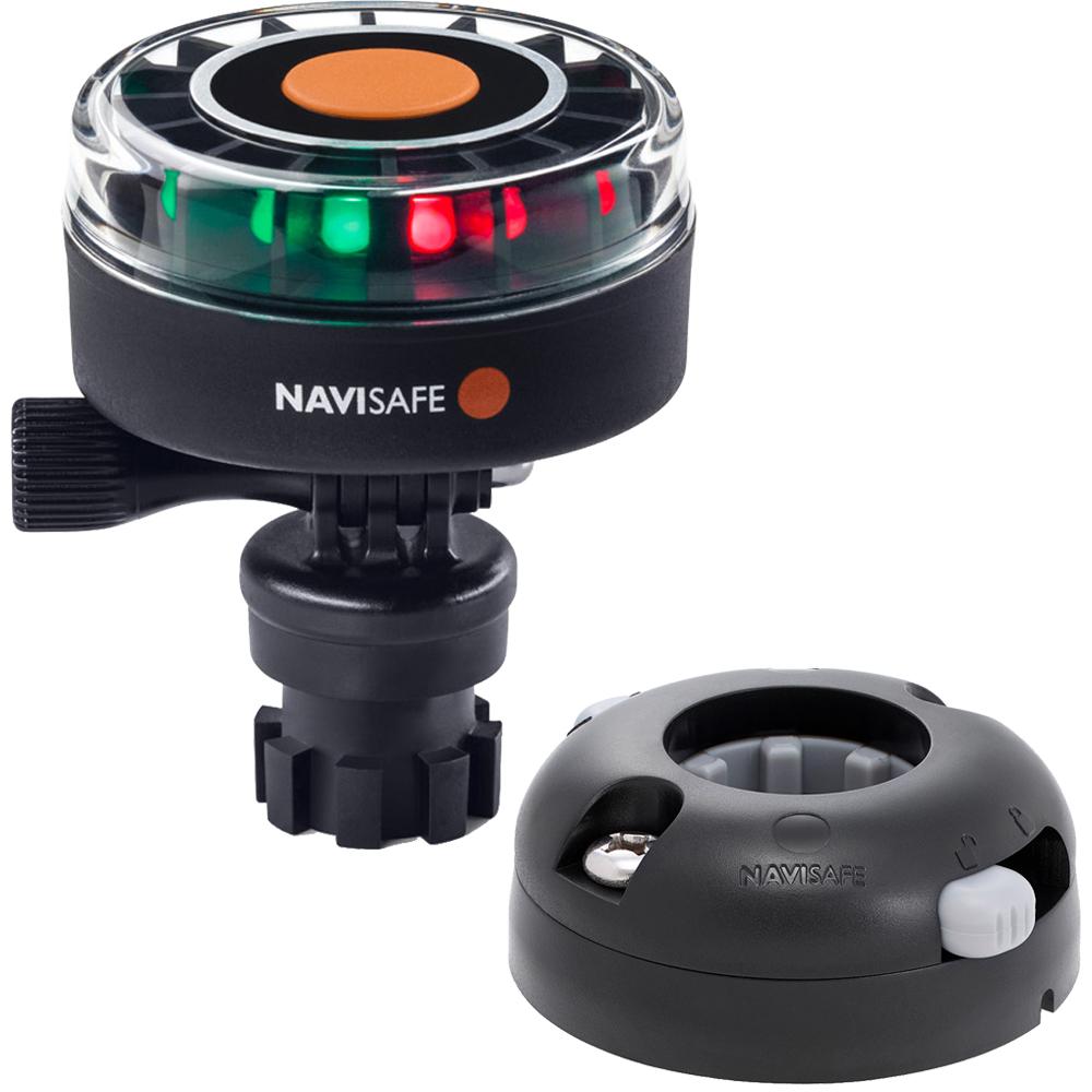 Navisafe Navilight 2NM Tricolor w/Navimount Base  Horizontal Mount - Black - 340KIT7