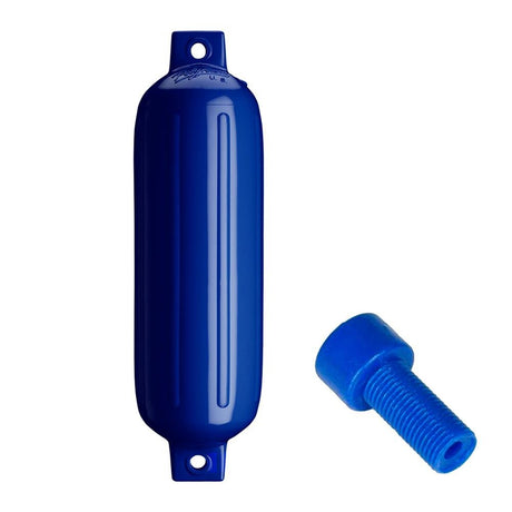 Polyform G-4 Twin Eye Fender 6.5" x 22" - Cobalt Blue w/Air Adapter - G-4-COBALT BLUE