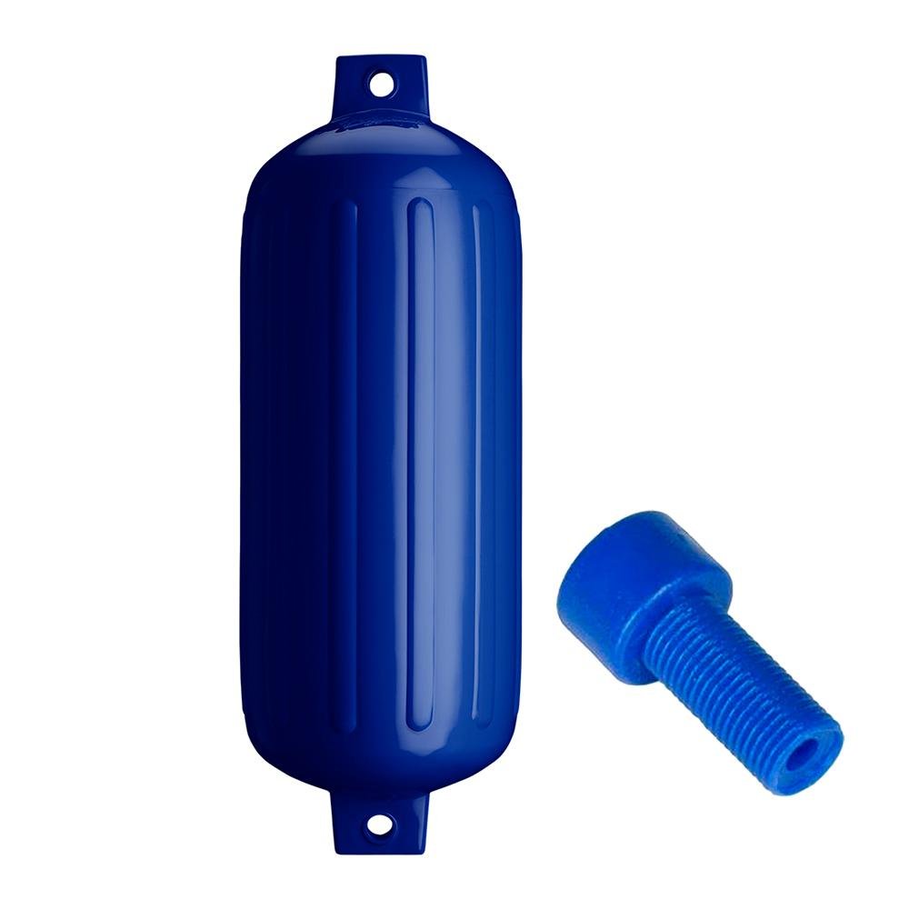 Polyform G-6 Twin Eye Fender 11" x 30" - Cobalt Blue w/Air Adapter - G-6-COBALT BLUE