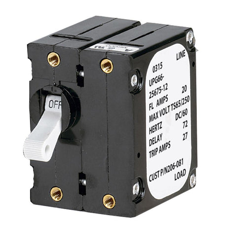 Paneltronics 'A' Frame Magnetic Circuit Breaker - 15 Amps - Double Pole - 206-080S