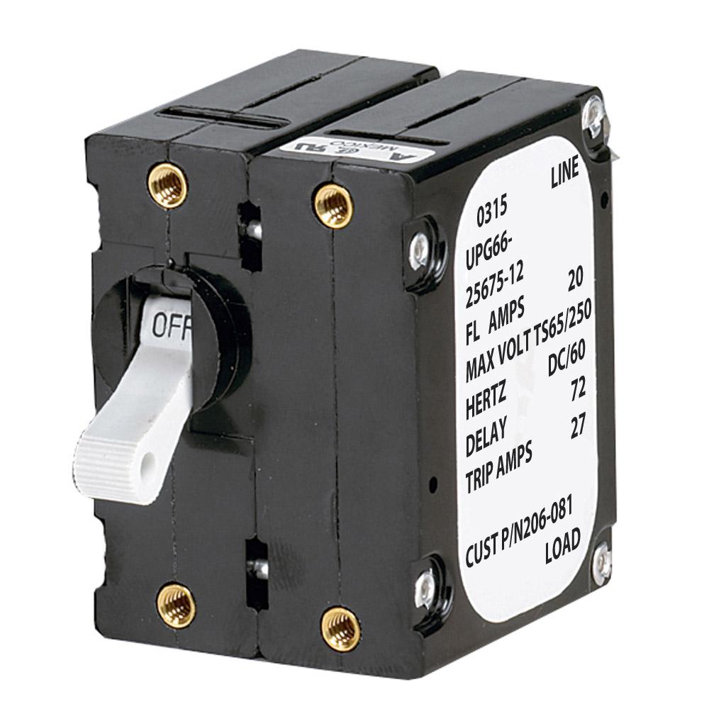 Paneltronics 'A' Frame Magnetic Circuit Breaker - 20 Amps - Double Pole - 206-081S