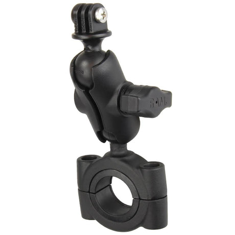 RAM Mount - RAM Torque 1 1/8" - 1 1/2" Diameter Handlebar/Rail Base with B Size 1" Ball, Short Arm and GoPro/Action Camera Mount - RAM-B-408-112-15-A-GOP1U