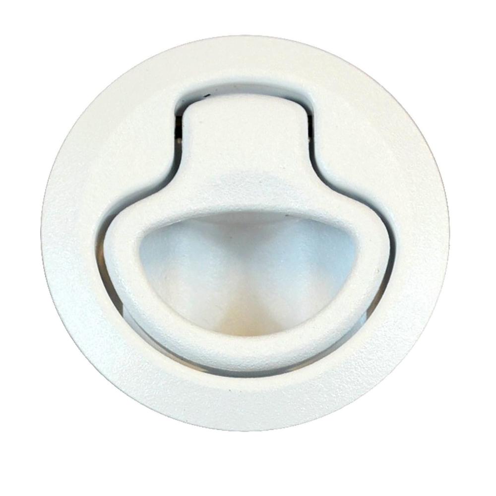 Southco - Flush Pull Latch - Push To Close - Medium - White Plastic - M1-61-1