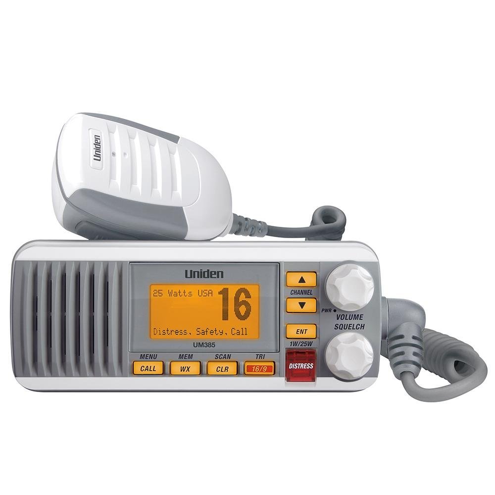 Uniden - UM385 Fixed Mount VHF Radio - White - UM385