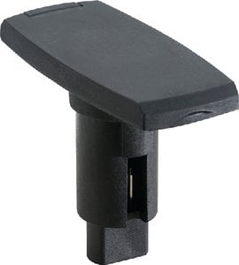 Attwood LightArmor Plug-In Base - 3 Pin - Black - Rectangle - 910V3PB-7