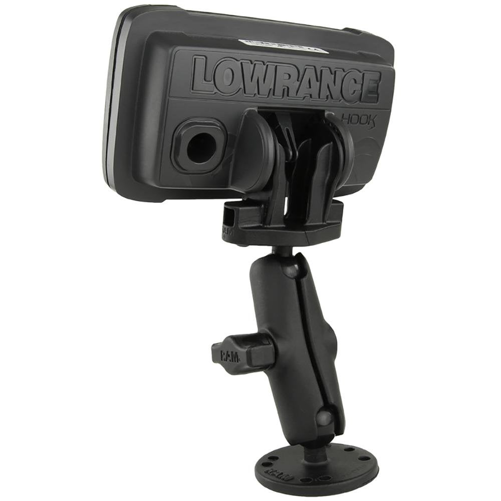 RAM Mount - B Size 1" Fishfinder Mount for the Lowrance Hook2 Series - RAM-B-101-LO12