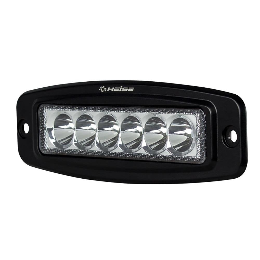 HEISE - Single Row Driving Light - Flush Mount - 6 LED - HE-FMDL1