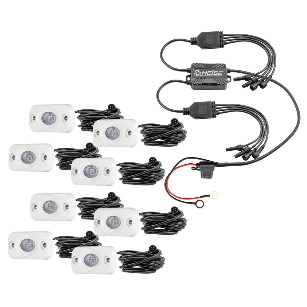 HEISE RGB Accent Light Kit - 8 Pack - HE-8MLRGBK