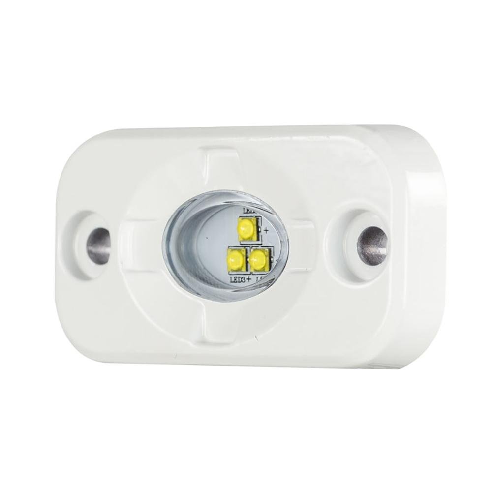 HEISE - Marine Auxiliary Accent Lighting Pod - 1.5" x 3" - White/White - HE-ML1