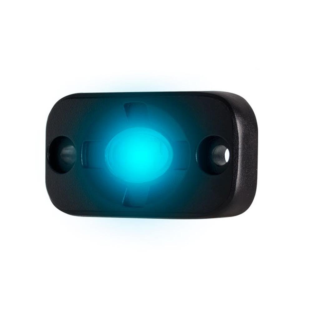 HEISE - Auxiliary Accent Lighting Pod - 1.5" x 3" - Black/Blue - HE-TL1B