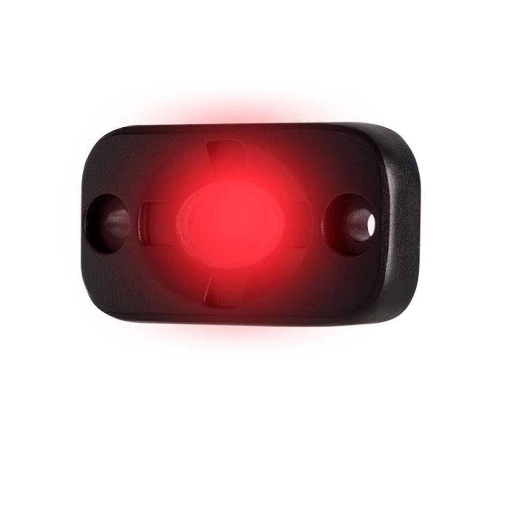 HEISE - Auxiliary Accent Lighting Pod - 1.5" x 3" - Black/Red - HE-TL1R