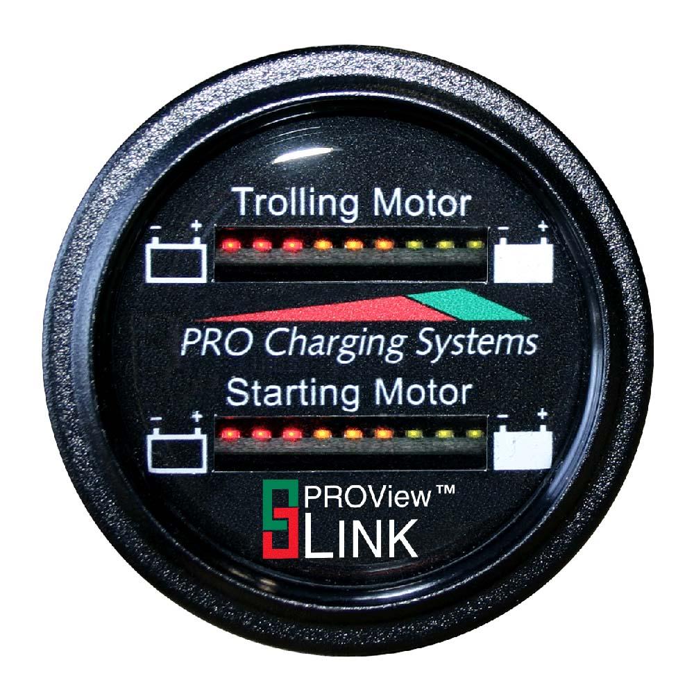 Dual Pro Battery Fuel Gauge - Marine Dual Read Battery Monitor - 12V/24V System - 15&#39; Battery Cable - BFGWOM1524V/12V