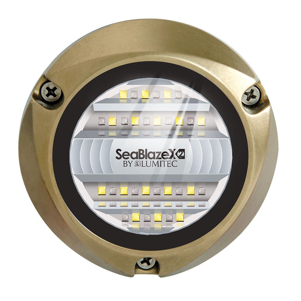 Lumitec SeaBlazeX2 LED Underwater Light - Dual Color - White/Blue - 101516