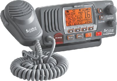 Cobra Electronics - Cobra MR F77 Fixed Mount Class D VHF Radio With Built-In GPS Receiver (Includes Flush Mount and Fixed Mount Kits) - MRF77BGPS
