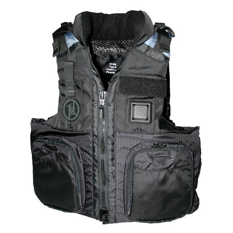 First Watch - AV-800 Four Pocket Flotation Vest - Black - AV-800-BK-L/XL